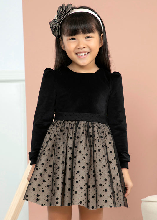 ABEL & LULA TULLE DRESS MIXED FABRICS