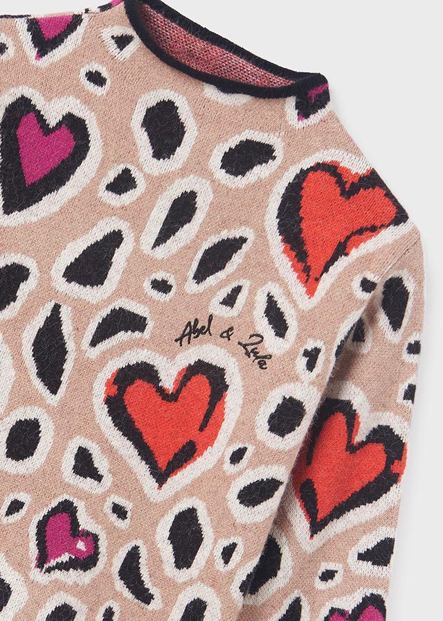 ABEL & LULA HEART SWEATER AND PANT SET