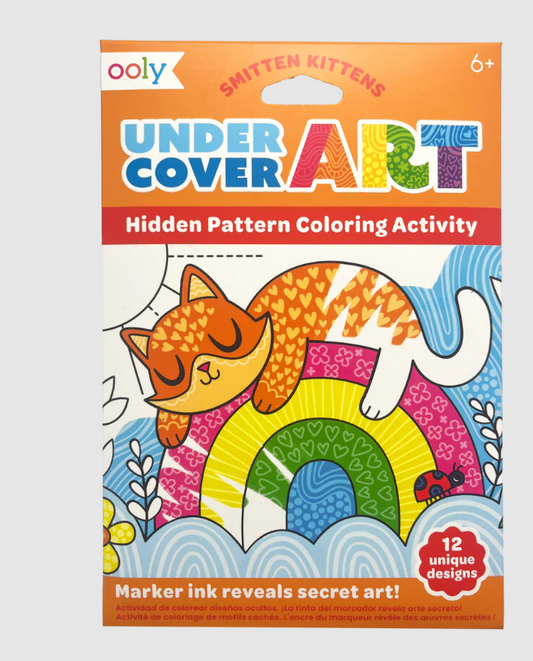 UNDERCOVER ART HIDDEN PATTERNS COLORING ACTIVITY - SMITTEN KITTENS