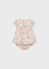 MAYORAL PRINTED DRESS & BLOOMER SET
