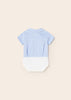 MAYORAL SHORT SLEEVE SHIRT BODYSUIT- BLUE