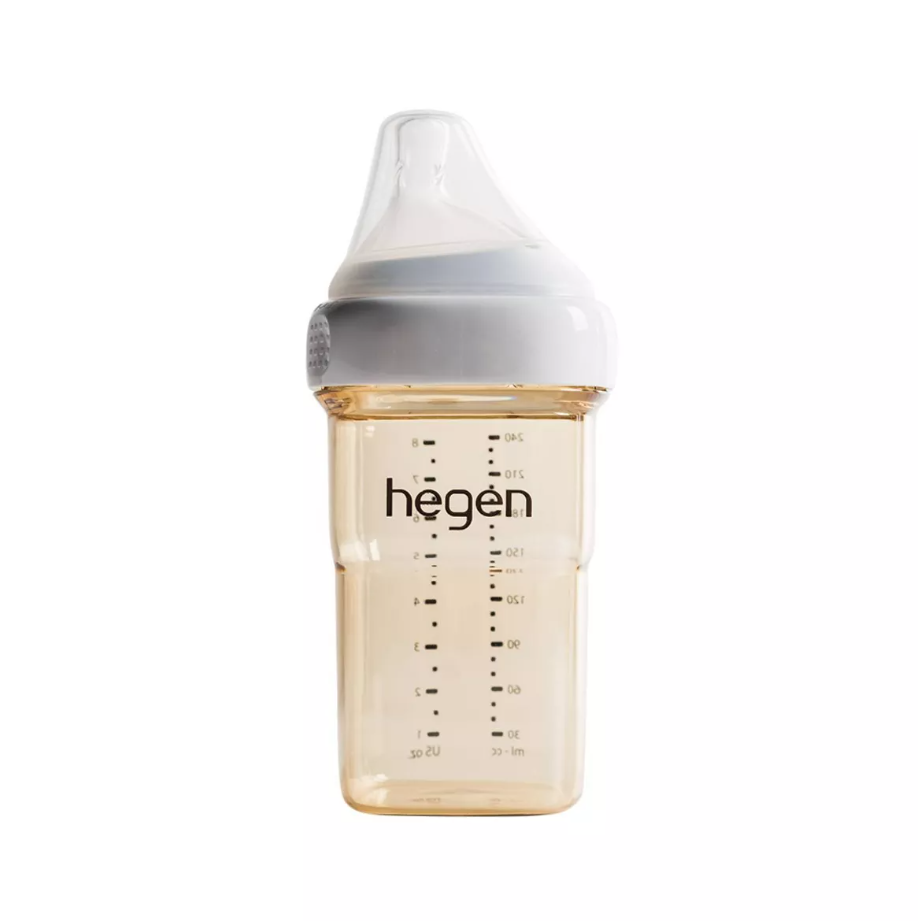 HEGEN ANTI-COLIC FEEDING BOTTLE - AMBER - 8OZ
