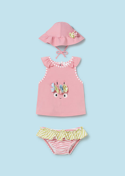 MAYORAL 3 PIECE SWIM SET -PINK