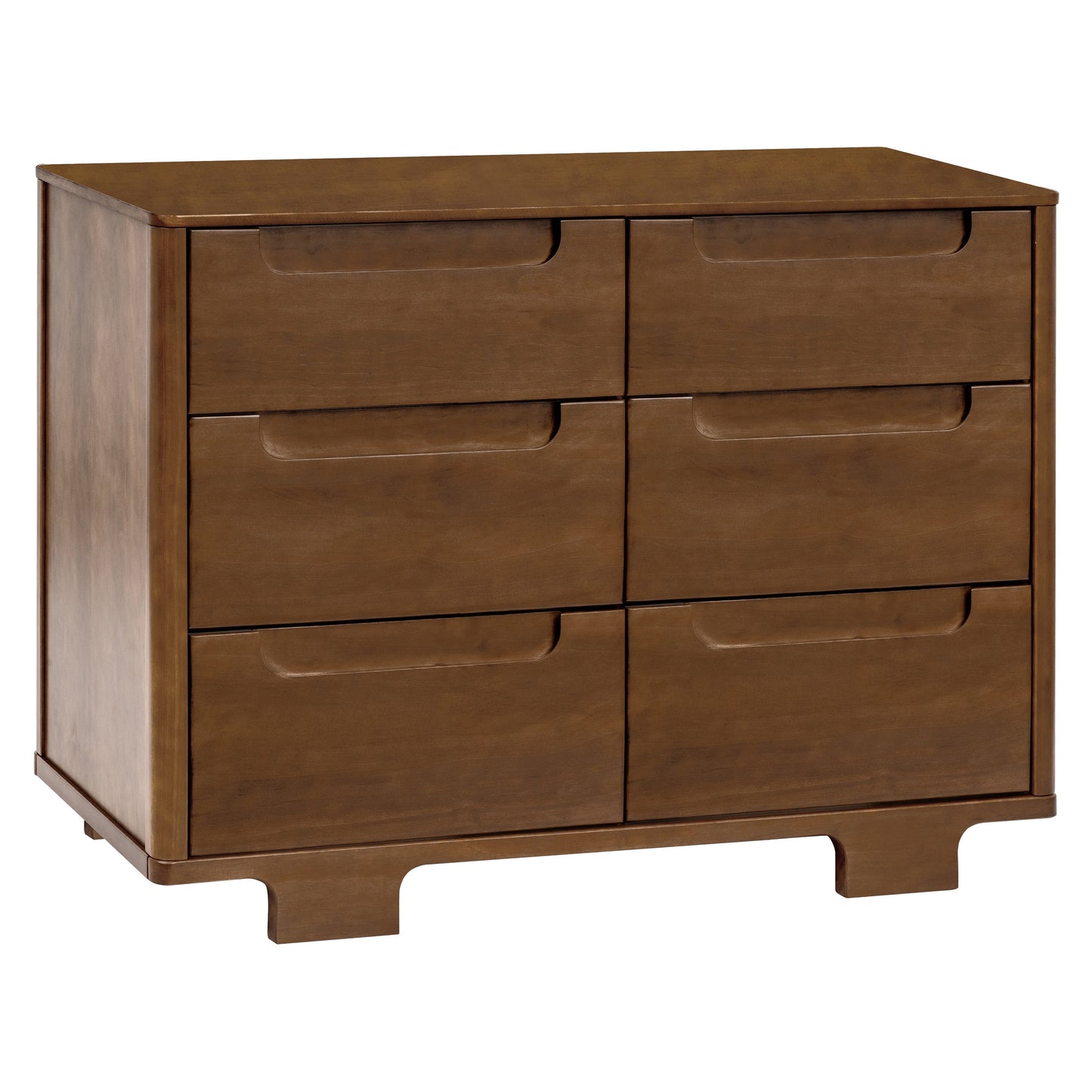 Yuzu 6-Drawer Dresser in Natural Walnut
