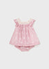 MAYORAL DRESS & BLOOMER SET - PINK