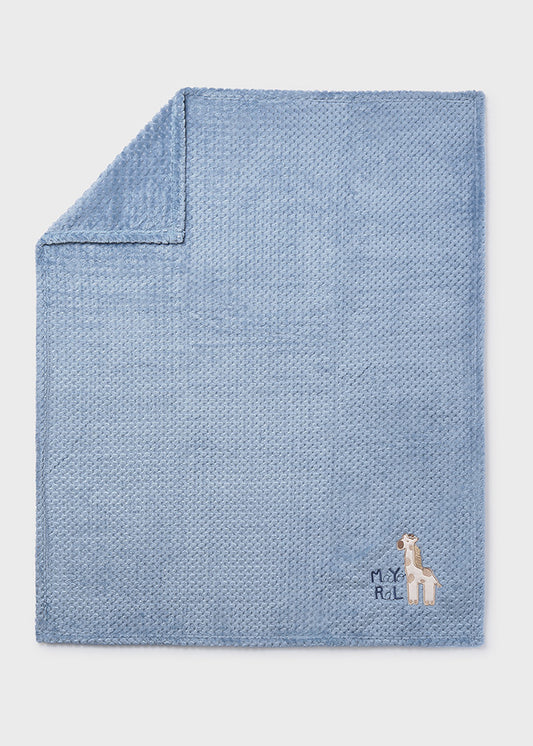 MAYORAL BABY PLUSH BLANKET - BLUE