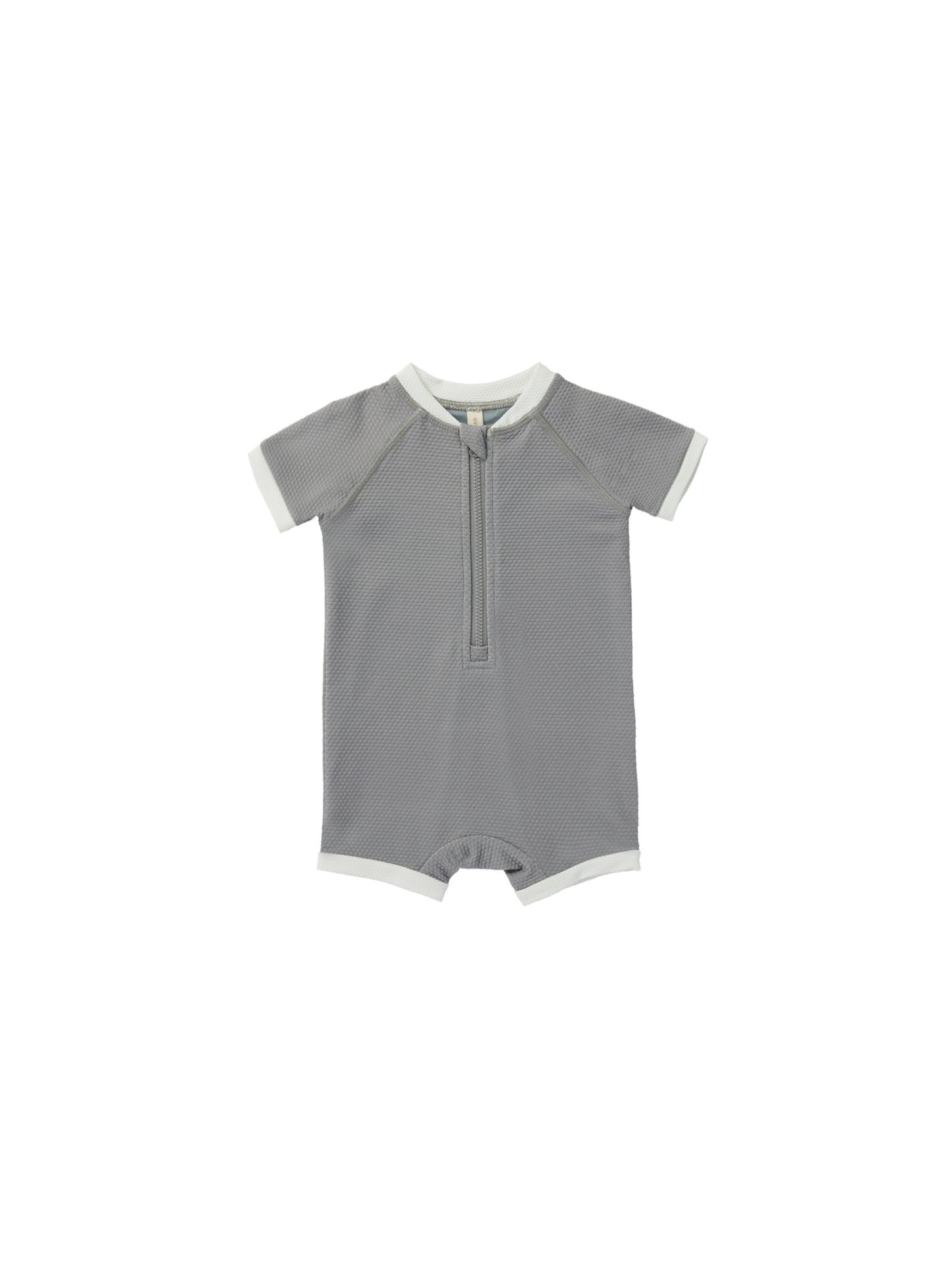 QUINCY MAE ZIP RASHGUARD ONE-PIECE LAGOON