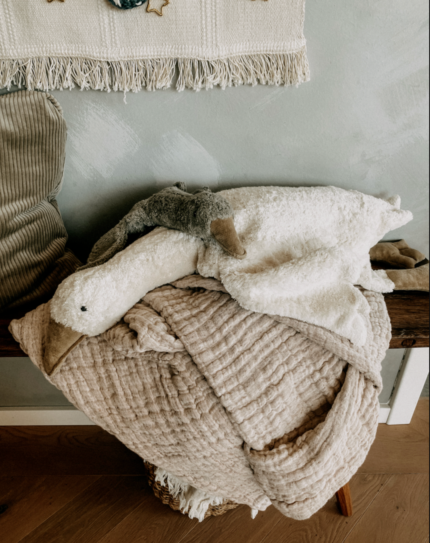 CUDDLE ANIMAL GOOSE LARGE WHITE