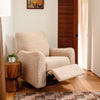 BABYLETTO SUNDAY POWER RECLINER AND SWIVEL GLIDER IN SHEARLING