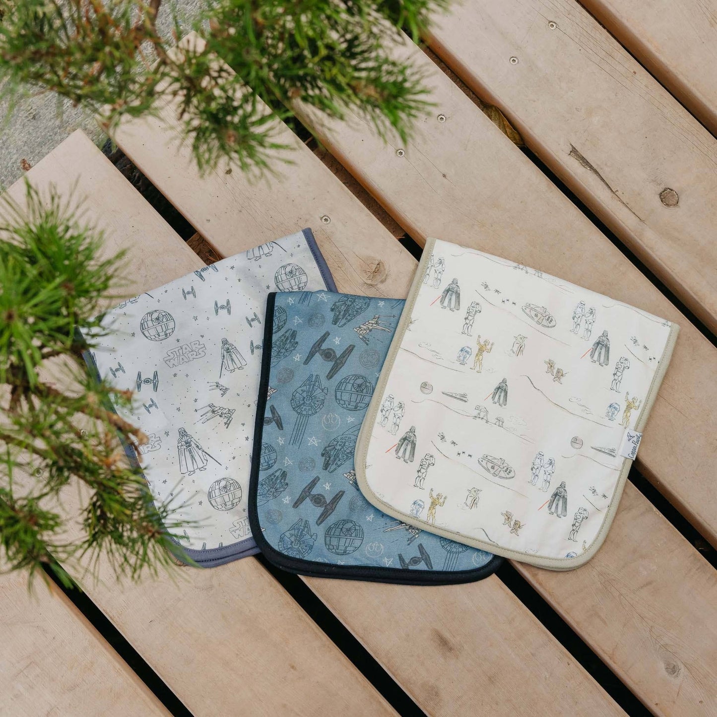 COPPER PEARL TATTOOINE BURP CLOTH SET (3-PACK)