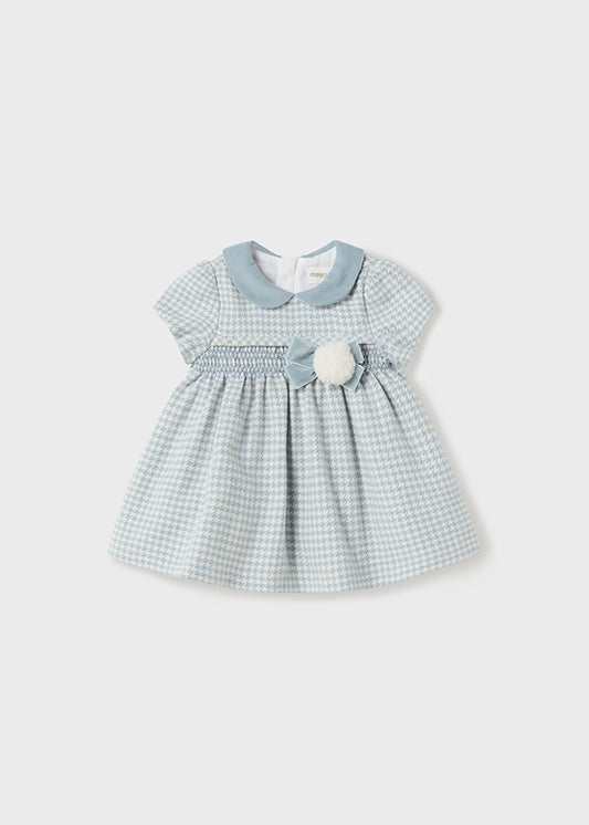 MAYORAL SHORT SLEEVED SMOCKED DRESS