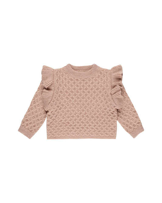 RYLEE AND CRU LA REINA SWEATER ROSE