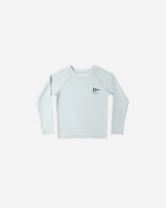 RYLEE + CRU LONG SLEEVE RASHGUARD LIGHT BLUE