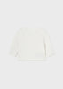 MAYORAL BASIC KNIT SHORT CARDIGAN - OFF WHITE