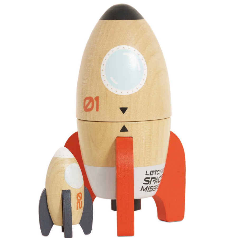 MAGNETIC SPACE ROCKET DUO