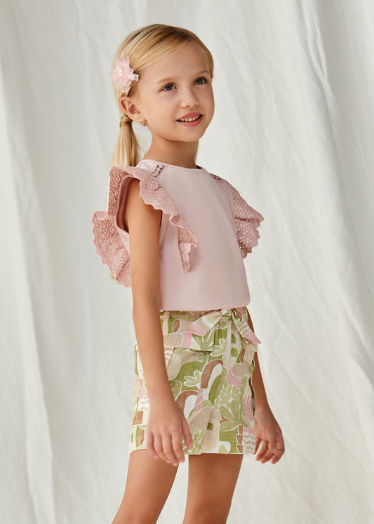 MAYORAL GIRLS PRINTED SHORTS