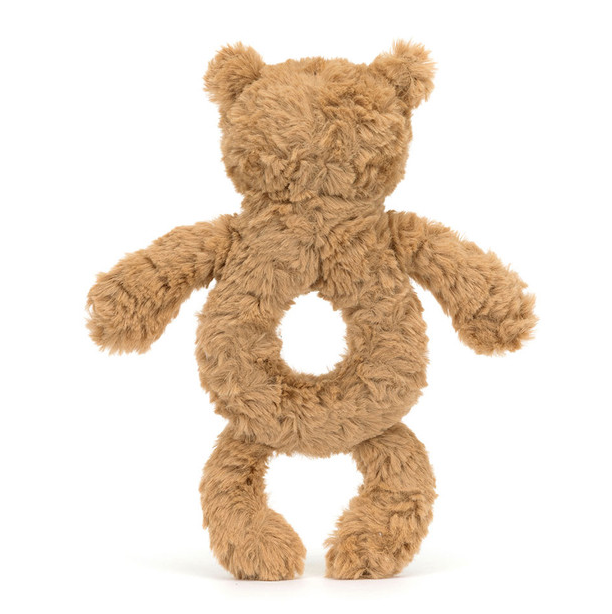 JELLYCAT BARTHOLOMEW BEAR RING RATTLE