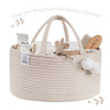 COTTON ROPE DIAPER CADDY OFF WHITE