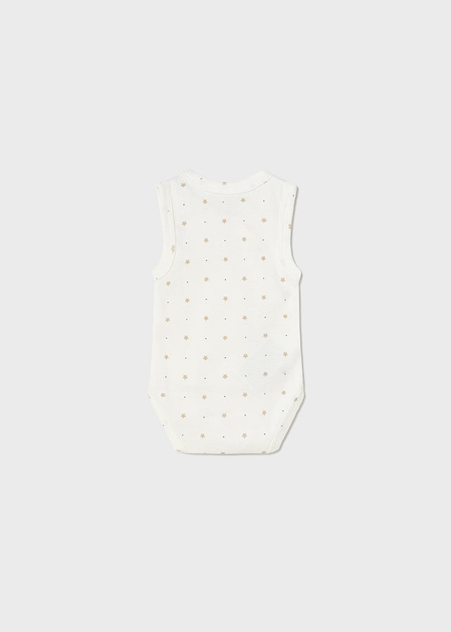 MAYORAL PRINTED BODYSUIT - TAN STARS