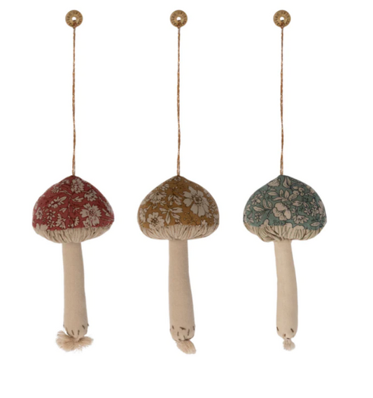MAILEG MUSHROOM ORNAMENT, BLOSSOM ASSORT