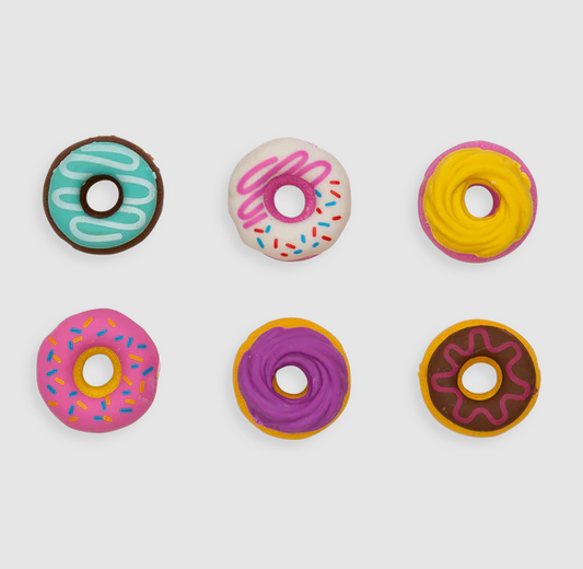 DAINTY DONUTS SCENTED ERASERS - SET OF 6