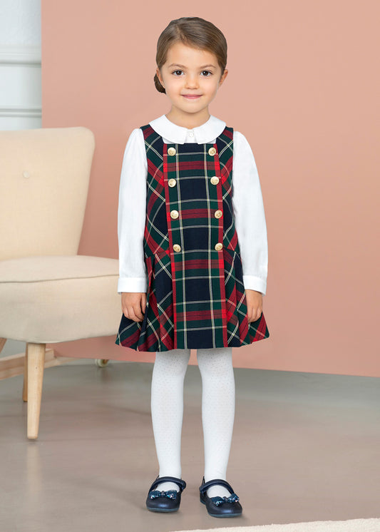 ABEL & LULA POLKA DOT JACQUARD TIGHTS - CREAM