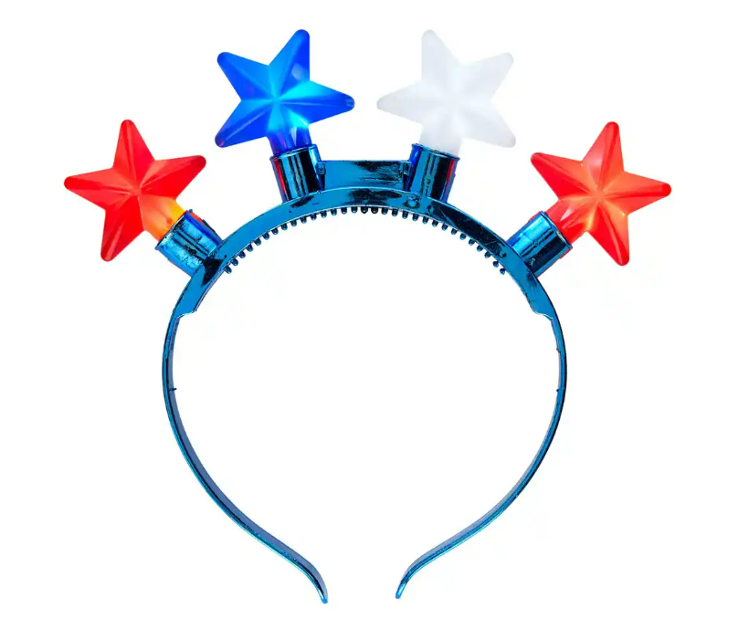 BLUE LIGHT UP STAR HEADBAND