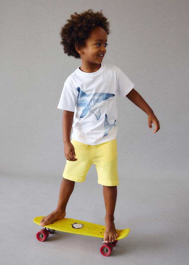 MAYORAL BOY SHARK GRAPHIC T-SHIRT