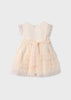 ABEL & LULA PLEATED RUFFLE TULLE DRESS