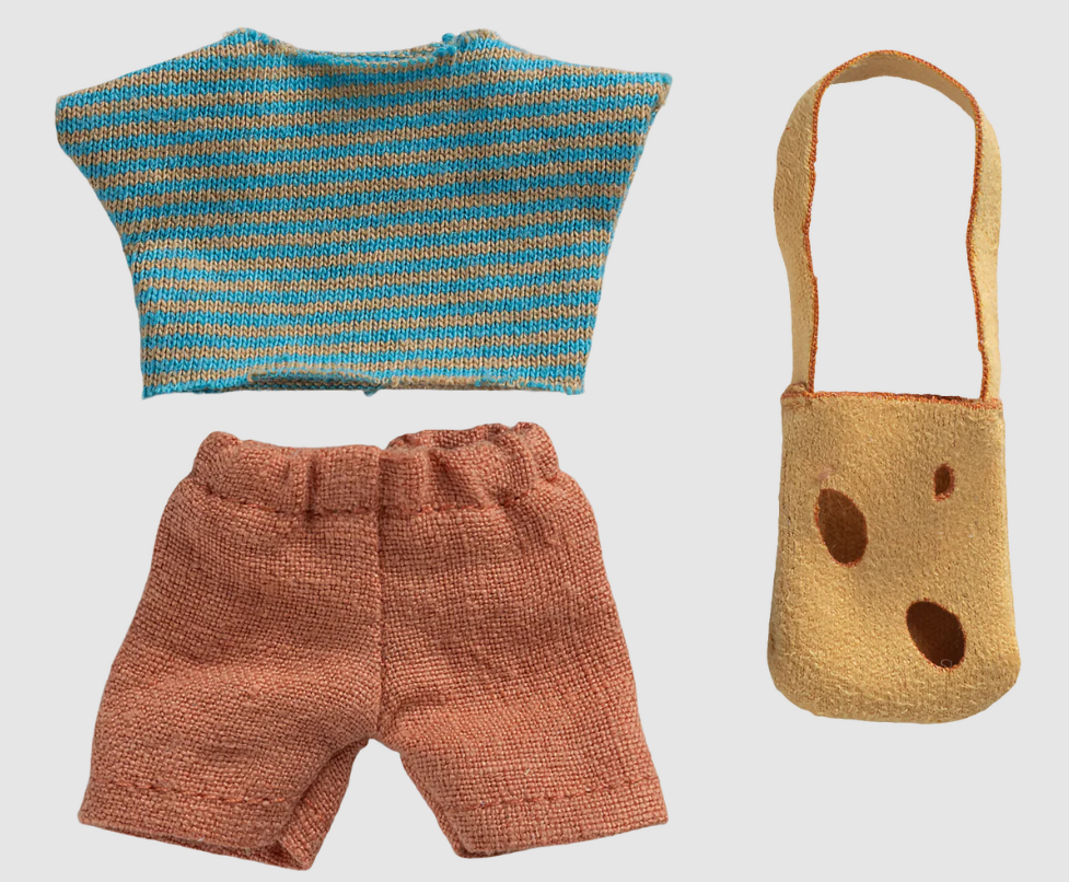 MAILEG CLOTHES AND BAG, LITTLE BROTHER MOUSE