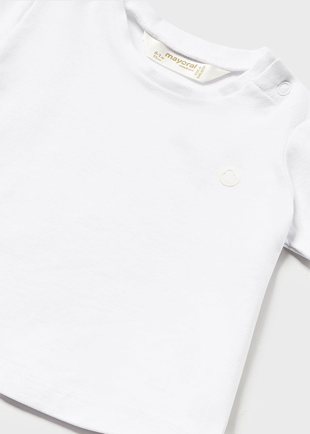 MAYORAL BASIC WHITE SHORT SLEEVE T-SHIRT