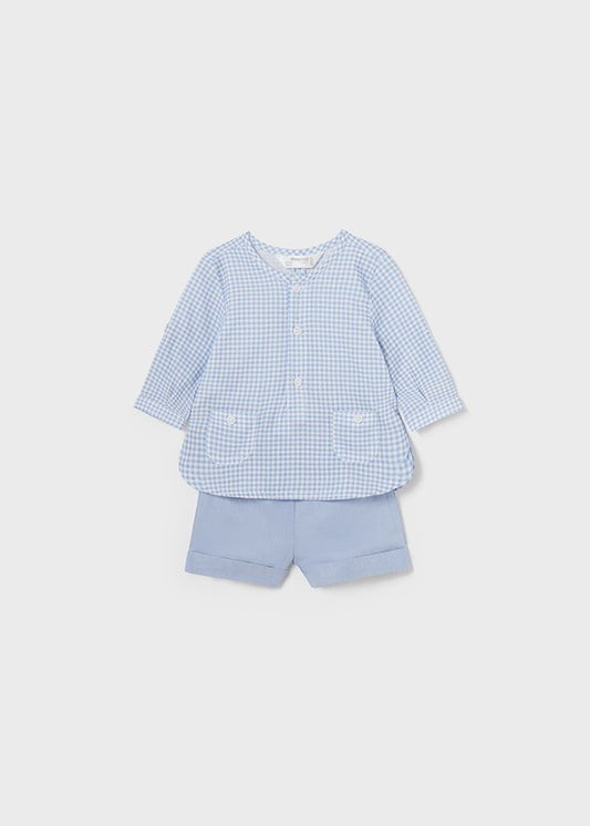 MAYORAL 2 PIECE GINGHAM SHORTS SET