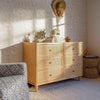 Marin with Cane 6 Drawer Assembled Dresser