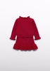 ABEL & LULA BABY GIRL FAUX FUR KNIT SKIRT SET