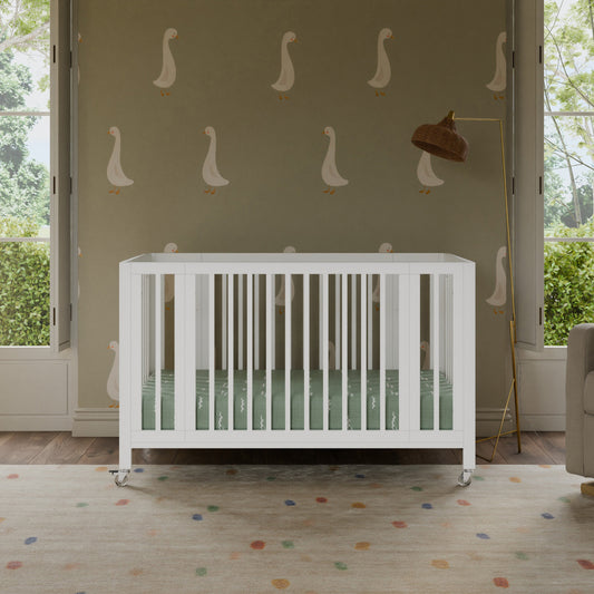 BABYLETTO ROLLI 9-IN-1 CONVERTIBLE ALL-STAGES CRIB WITH BASSINET & TODDLER BED CONVERSION KITS