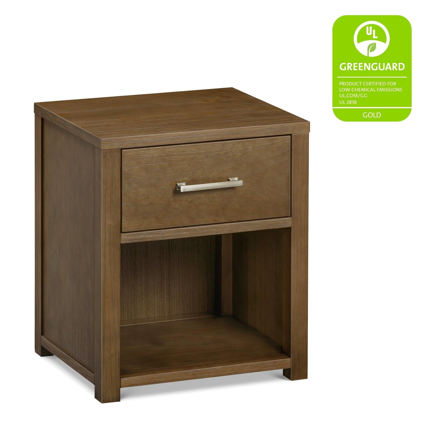 Hemsted Nightstand, Assembled in Walnut Driftwood