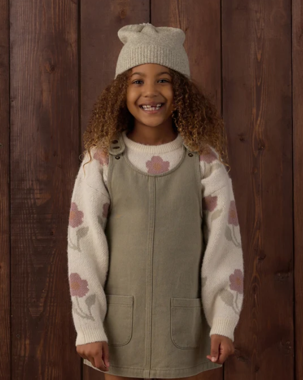 RYLEE + CRU ASPEN SWEATER IVORY FLOWER