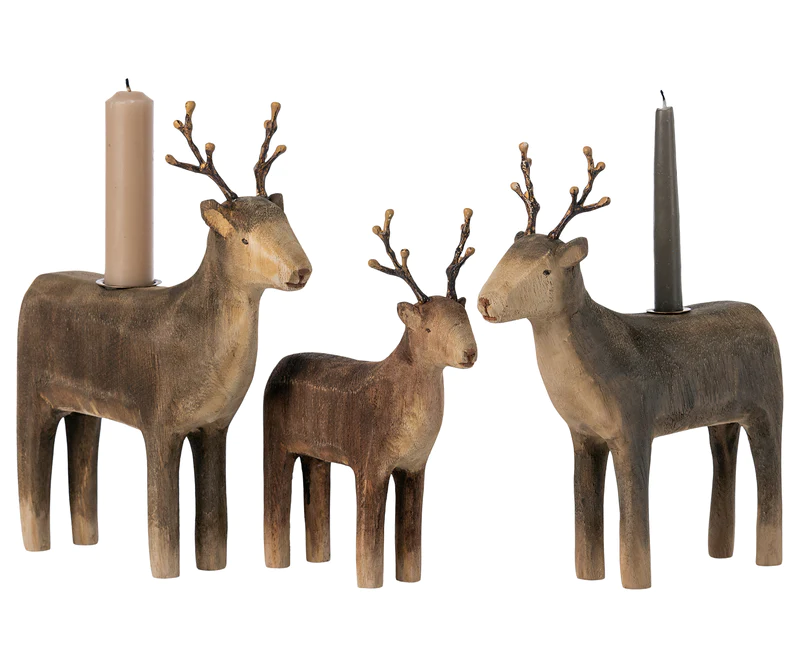 MAILEG REINDEER CANDLE HOLDER, LARGE