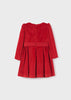 ABEL & LULA FLOWERED VELVET DRESS - RED