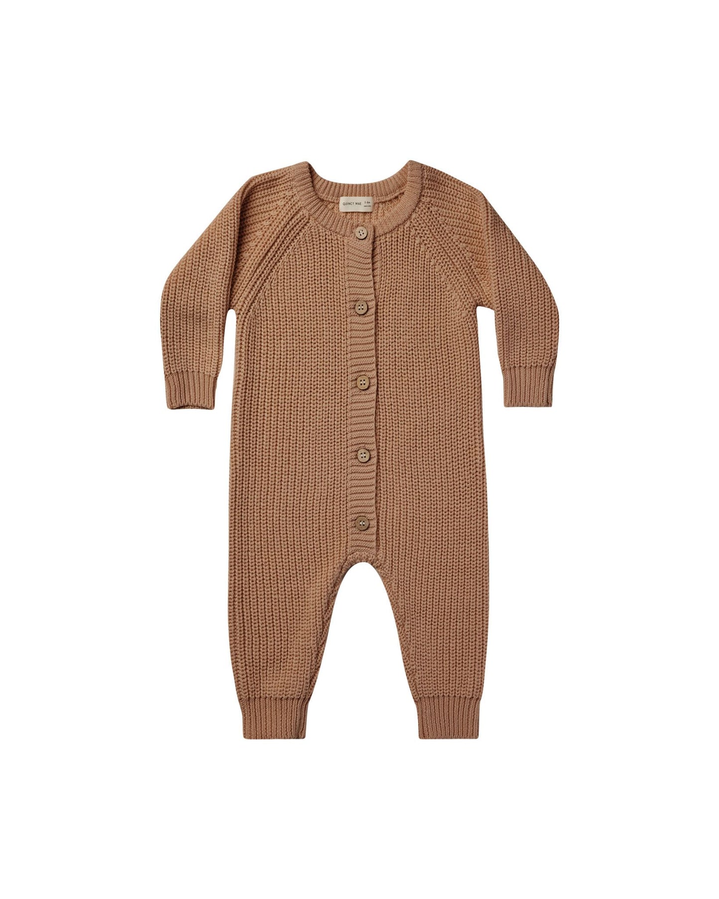 QUINCY MAE KNIT JUMPSUIT CINNAMON