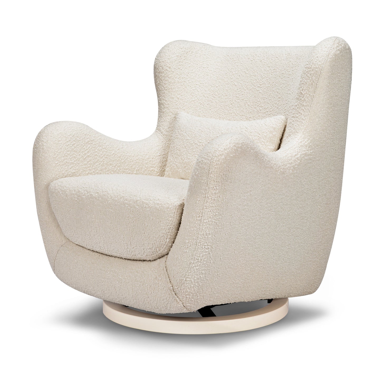 BABYLETTO SOLSTICE SWIVEL GLIDER IN BOUCLE