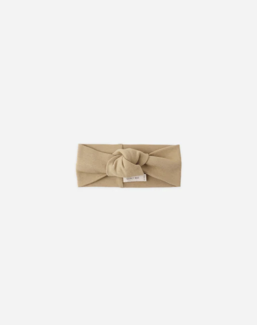 QUINCY MAE BABY KNOTTED HEADBAND HONEY