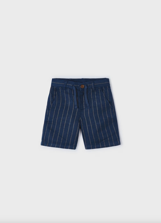 MAYORAL BOYS STRIPED LINEN SHORT