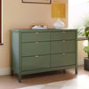 Bondi 6-Drawer Assembled Dresser in Forest Green