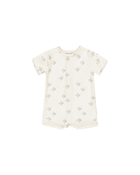 RYLEE AND CRU SHORTY ONE-PIECE ANGEL FISH