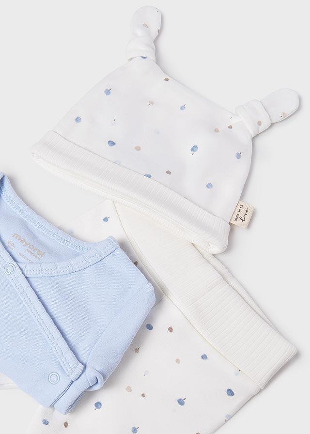 MAYORAL 3-PIECE GIFT SET - BABY BLUE