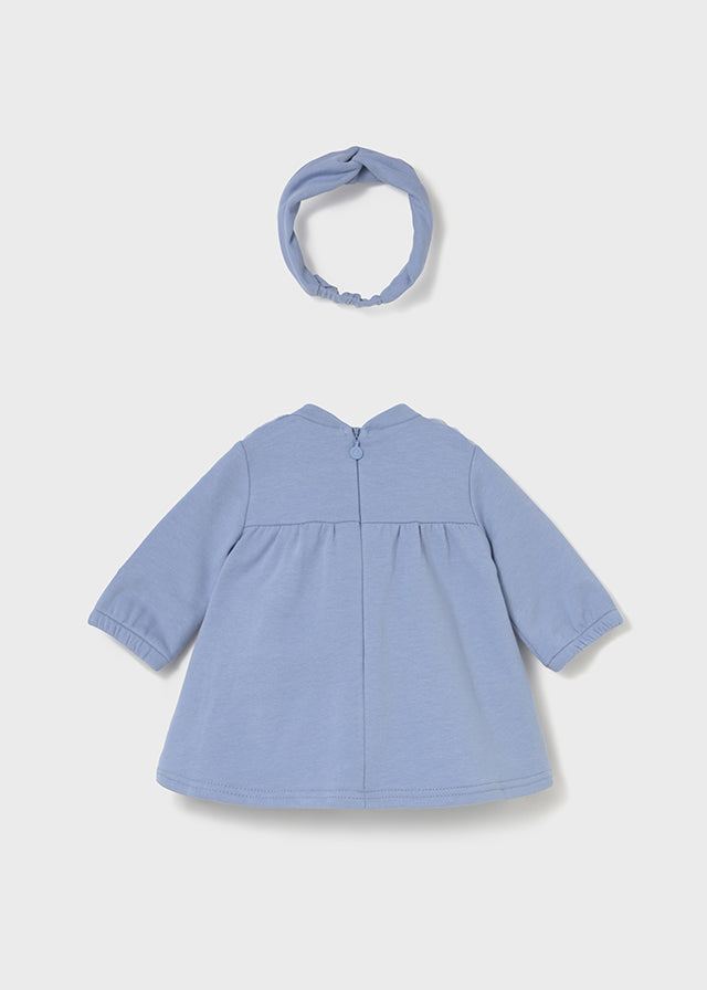 MAYORAL DRESS WITH HEADBAND AND PURSE DREAM BLUE