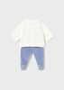 MAYORAL GIRL PANTS AND SWEATER SET DREAM BLUE