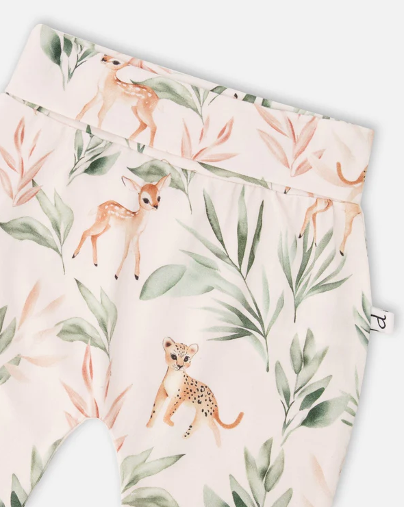 DEUX PAR DEUX JERSEY EVOLUTIF PANTS LEOPARD JUNGLE