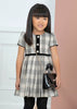 ABEL & LULA EMBOSSED PLAID DRESS